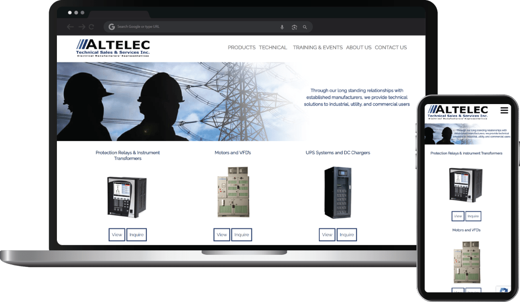 Web Design Case Study Cover Photo Altelec