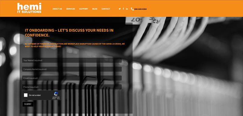 Web Design Case Study Cover Photo Hemi Solutions