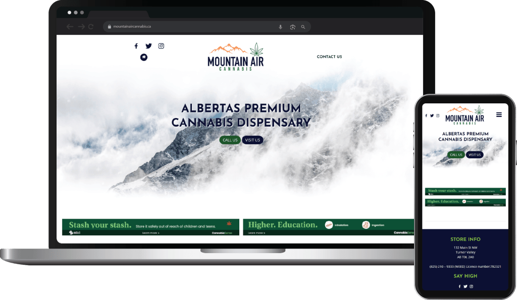 Web Design Case Study Cover Photo Mountain Air Canada